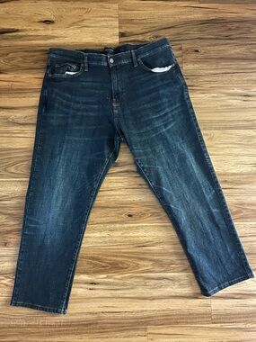 Lucky Brand 221 Straight Dark Blue Jeans Size W40, L30